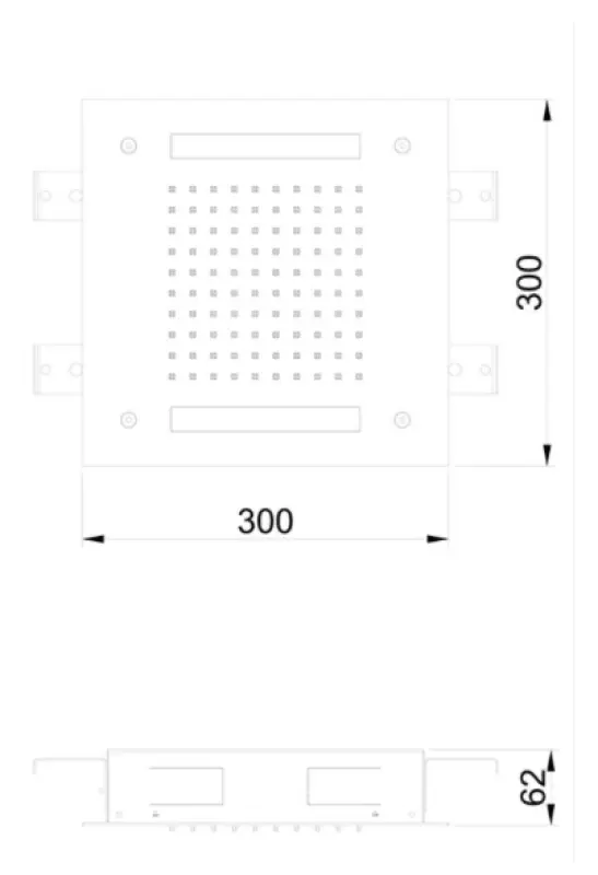 SB Easy Chromotherapy Douche pluie encastrée 30x30cm noir mat 1208955428