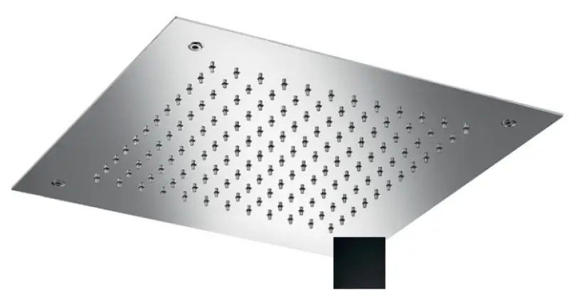 SB Square Douche Chromothérapie Pluie Encastrée Noir Mat 1208955463