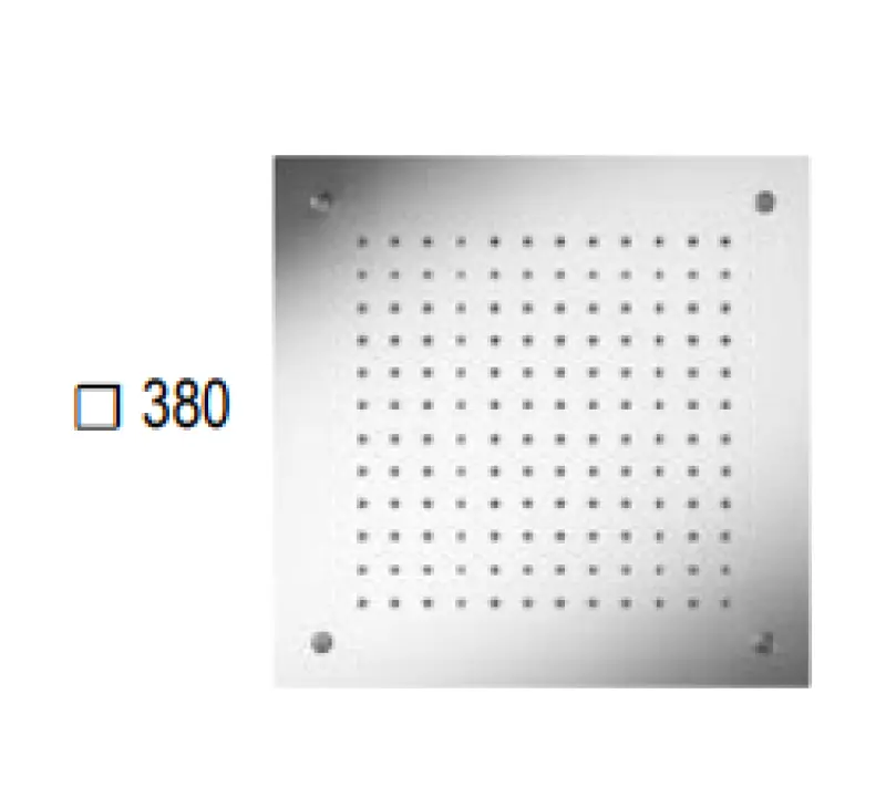 SB Square Douche Chromothérapie Pluie Encastrée Noir Mat 1208955463