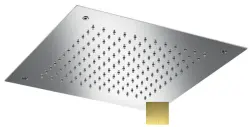 SB Square Chromotherapy Douche Pluie Encastrée PVD Or 1208955467