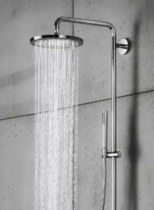 SB Round Douche Pluie plastique 20 cm Blanc mat 1208955601