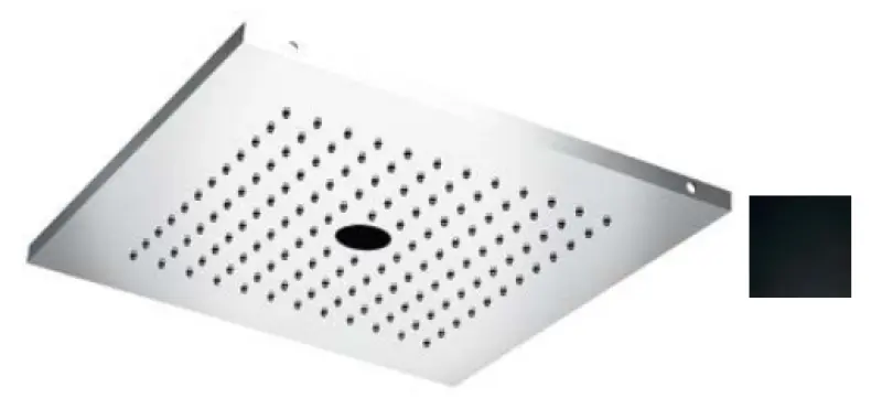 SB Twist Temotion douche à effet pluie en inox avec 2 jets de douche Noir mat 1208955628