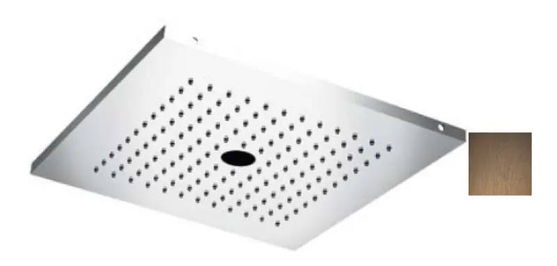 SB Twist Douche à effet pluie en inox Temotion avec 2 jets en PVD cuivré 1208955630