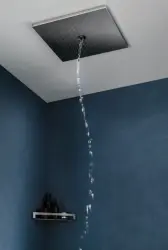 SB Twist Douche à effet pluie en inox avec 2 jets en PVD gris plomb 1208955631