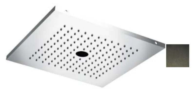 SB Twist Douche à effet pluie en inox avec 2 jets en PVD gris plomb 1208955631