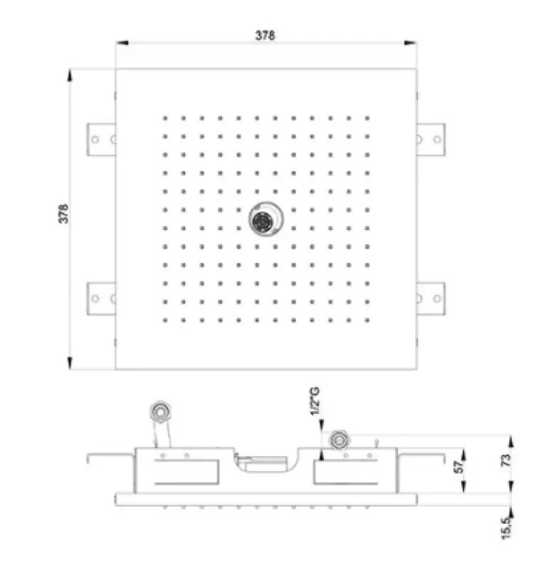 SB Twist Temotion Douche de pluie inox 2 jets PVD Or 1208955632