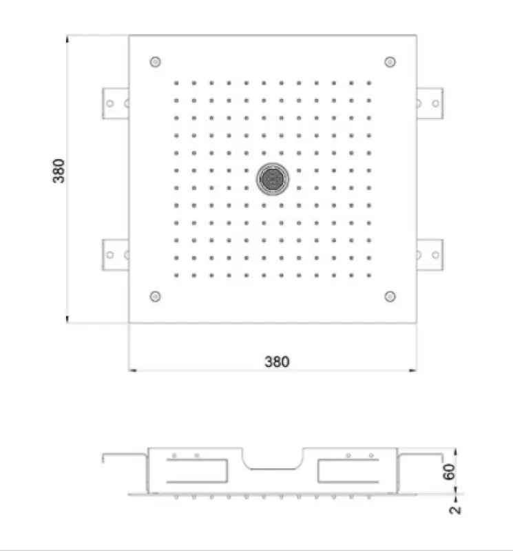 SB Icicle Temptation douche pluie avec 2 jets entièrement en inox 1208955633