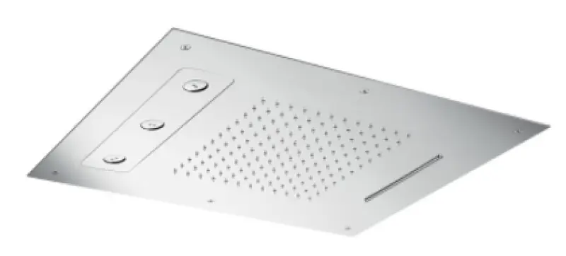 SB Spin Temptation Douche à effet pluie encastrée à 3 jets entièrement en inox 1208955681