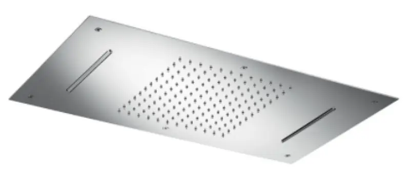 SB Temptation XXL douche pluie rectangulaire encastrée avec 2 jets entièrement en inox 1208955698