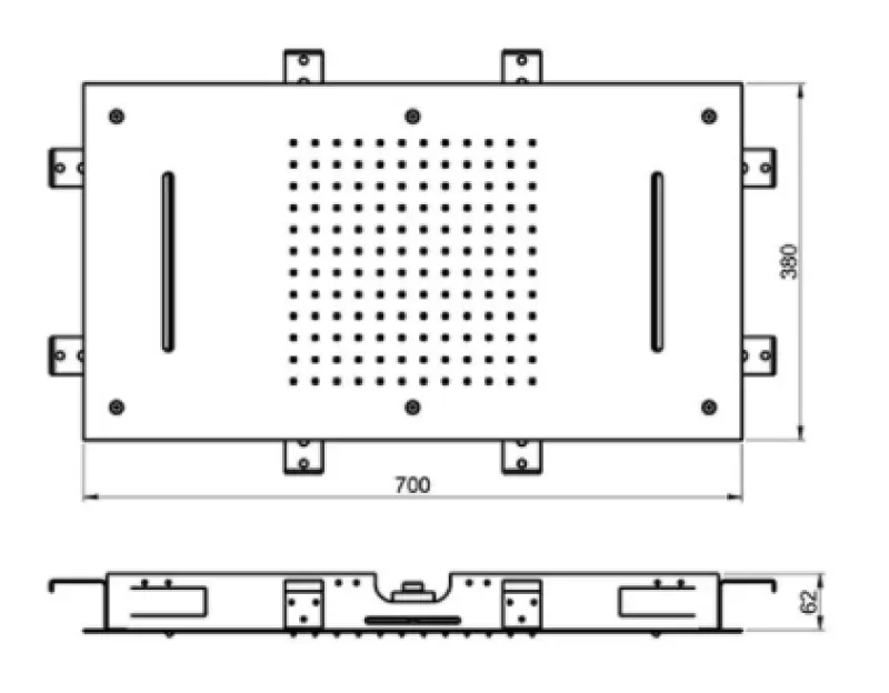 SB Temptation XXL douche rectangulaire avec 2 jets en PVD cuivré 1208955708