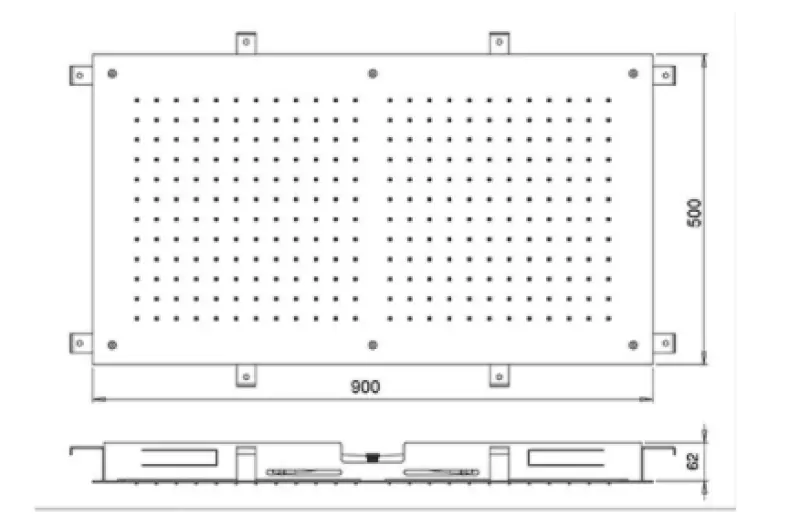 SB Temptation Douche pluie rectangulaire encastrée 900x500mm blanc mat 1208955712