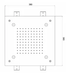 SB Mist Temptation square Douche pluie à 2 jets 38x38cm entièrement en inox 1208955718
