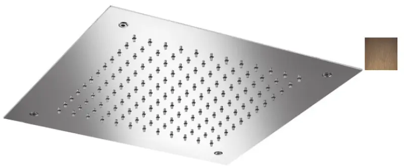 SB Temptation Douche à effet de pluie encastrée carrée 38x38cm PVD cuivre 1208955763