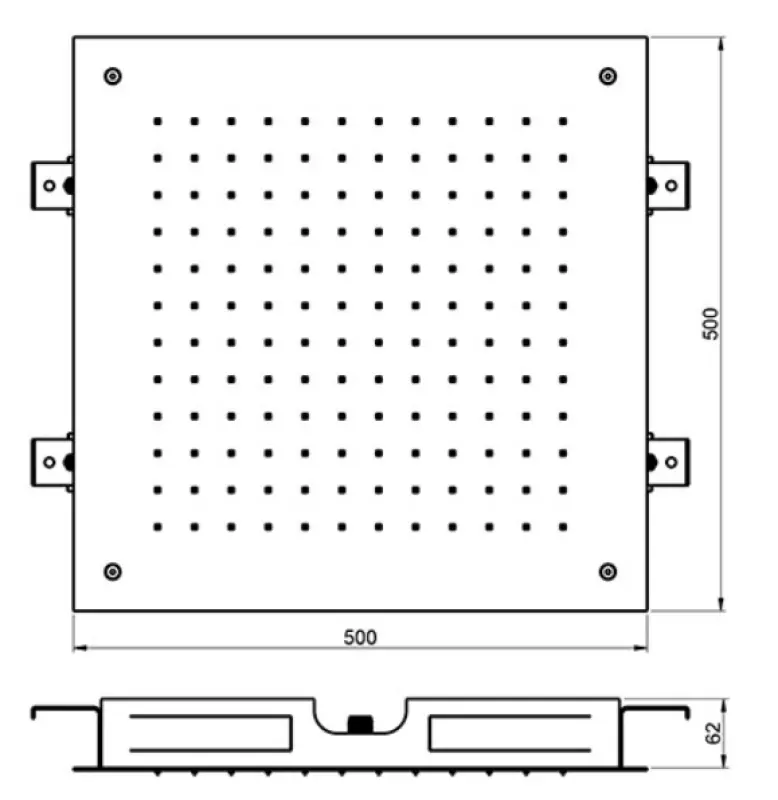 SB Temptation Douche encastrée carrée 50x50cm blanc mat 1208955777