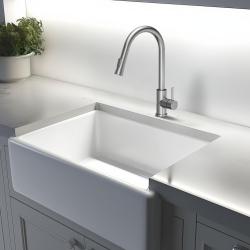 Quadri Leeds mitigeur de cuisine avec douchette extractible 2 réglages acier brossé 1208955909