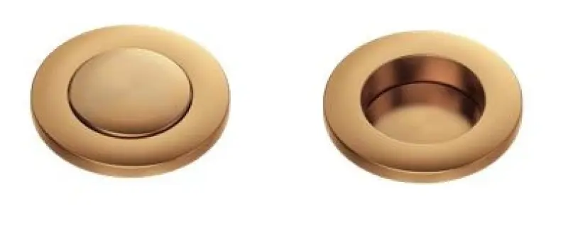 Quadri London Kit de vidage en cuivre pour évier avec trop-plein et bouton poussoir cuivre 1208956063