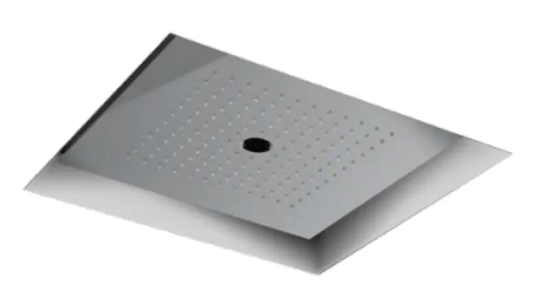 SB Rainbow douche à effet de pluie avec jet de glace pour montage encastré au plafond avec éclairage chromothérapeutique en inox 1208956229