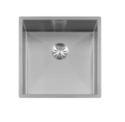 Lorreine 42WT évier en inox 42x42cm à poser sur un plan de travail en céramique ou en pierre naturelle 1208956234
