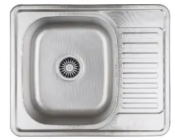 Aquadesign Rudolf évier inox 580x480mm à montage en surface avec égouttoir réversible 1208956288