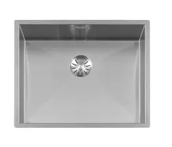 Lorreine 52WT évier inox 52x42cm pour installation sur un plan de travail en céramique ou en pierre naturelle 1208956292