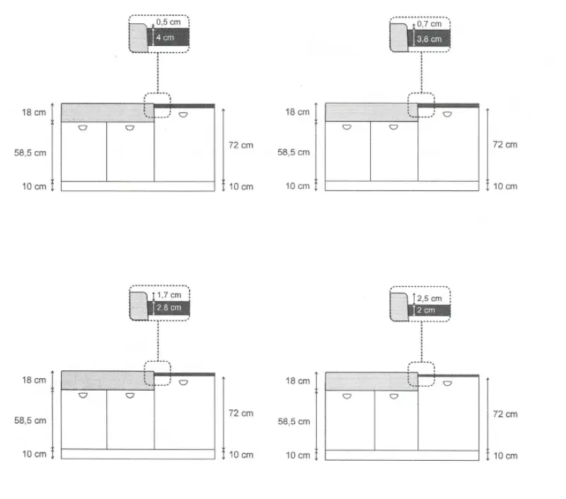 Quadri Minister Evier double blanc modèle rustique 90x62cm 1208956327