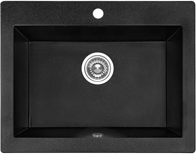 Aquadesign Farmhouse évier à tablier en granit à montage intermédiaire ou en surface anthracite 63x49cm 1208956330