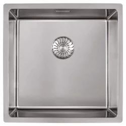 CARESSI Basic Line évier en inox 40x40 avec bouchon intégré amélioré 1208956348