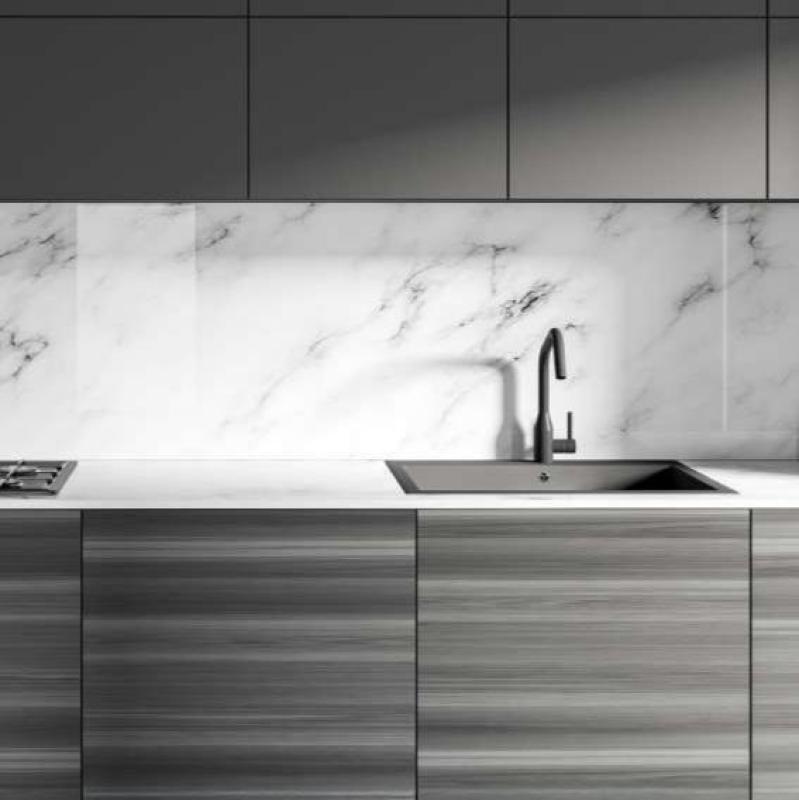 Evier blanc 40x40cm sous plan, à fleur de plan ou en surface avec panier pour bonde inox 1208956392