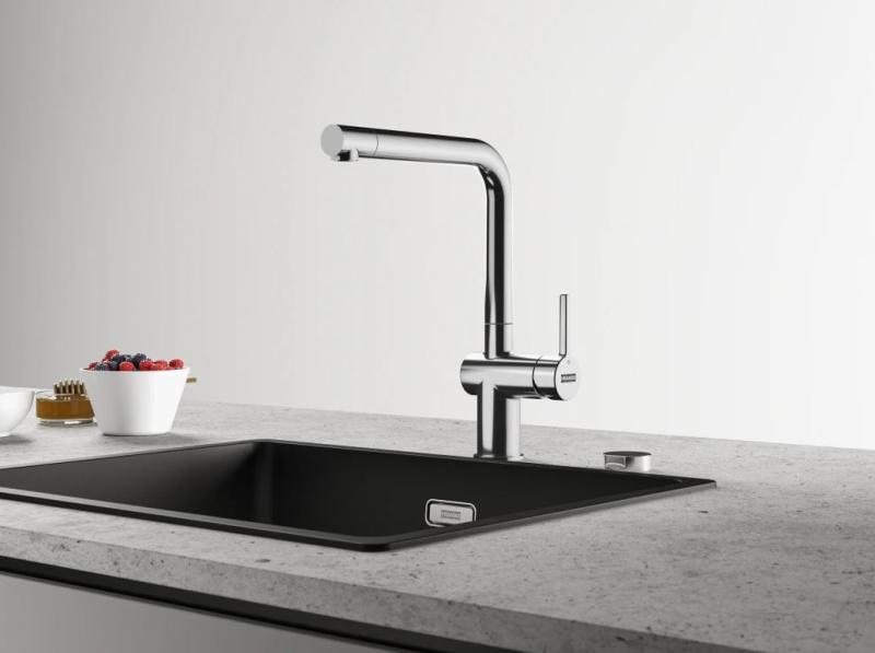 Franke Active L Mitigeur de cuisine chrome avec douchette extractible 115.0653.379