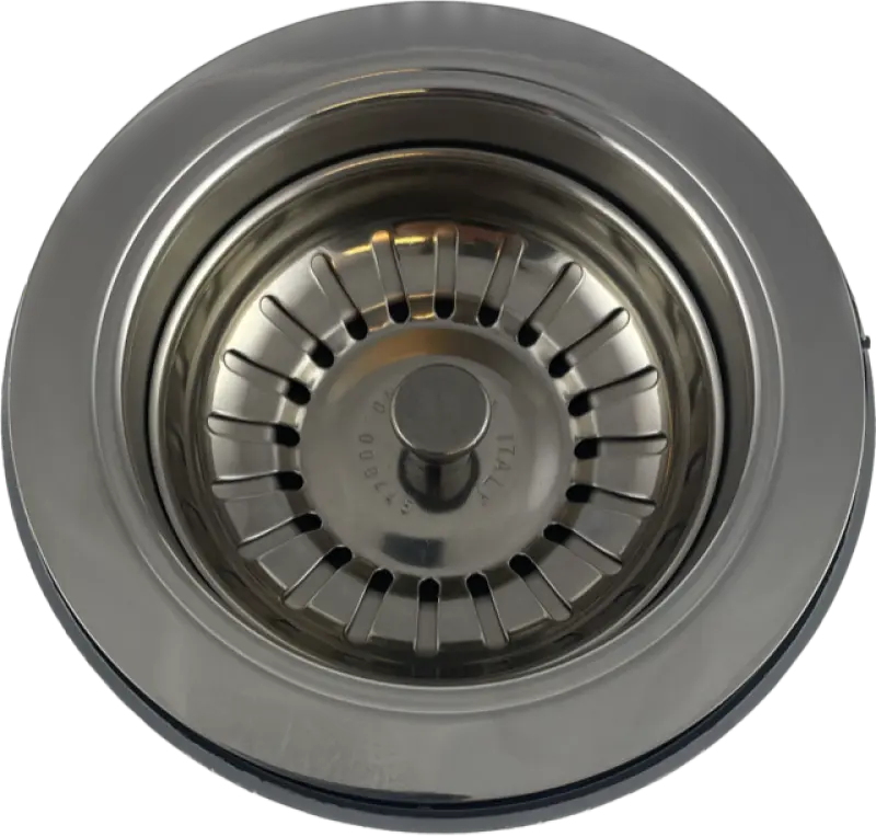 PB Kit de vidage chromé classique pour évier de cuisine et panier pour bonde 1208956473