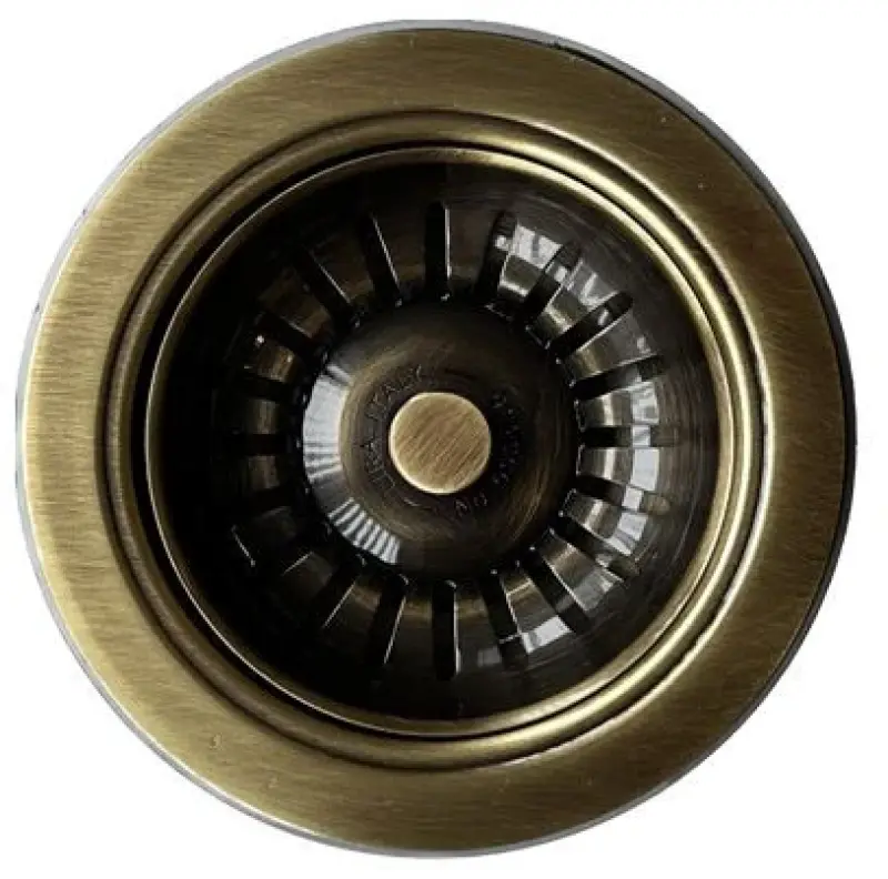 PB classic bronze Kit de vidage pour évier de cuisine et panier pour bonde bronze verrouillable 1208956475