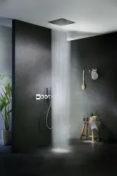 SB Square 316 Velvet Temptation douche pluie encastrée avec cascade en laiton PVD brossé 1208956752