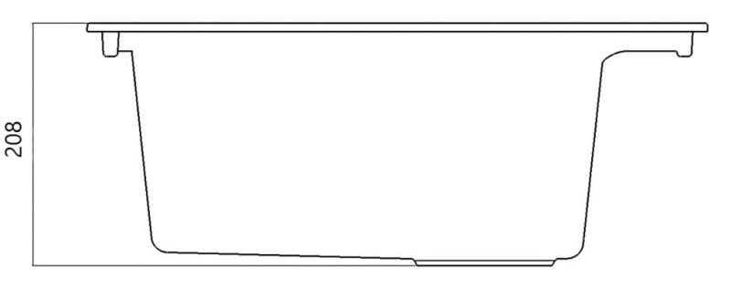 Evier blanc 58x53cm montage en surface avec trou de robinetterie avec panier pour bonde en inox 1208956763