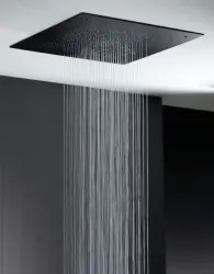 SB Square 316 Velvet Temptation Douche à effet pluie double jet encastrée noir mat 1208956764