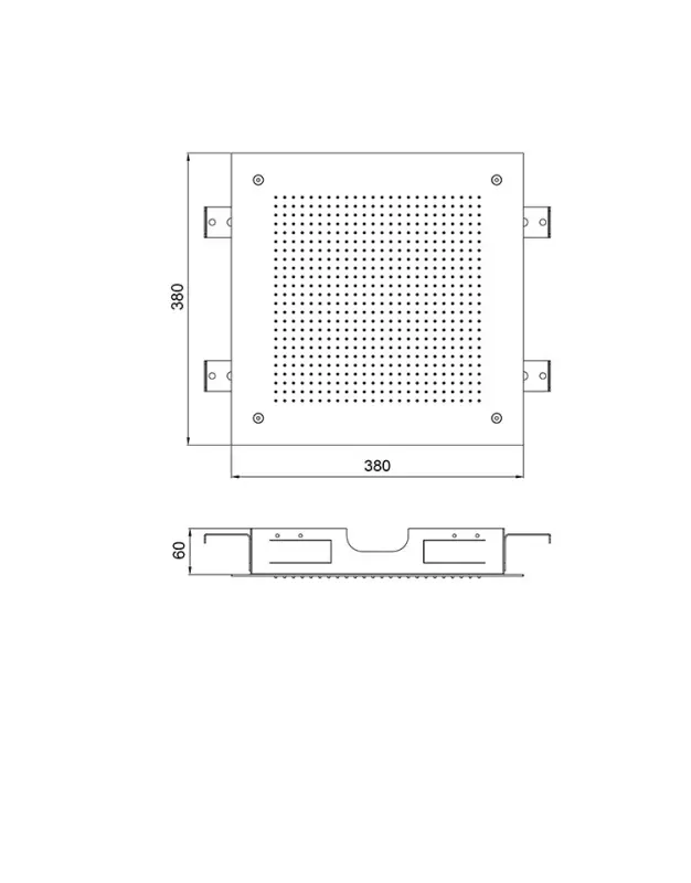 SB Square 316 Velvet Temptation Douche à effet de pluie encastrée blanc mat 1208956775
