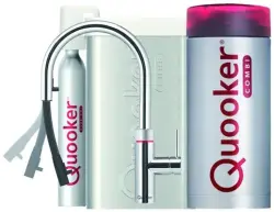 Quooker Flex stainless steel Combi+ & CUBE Hot, cold, boiling, filtered, cold, sparkling water 22+XRVS+CUBE