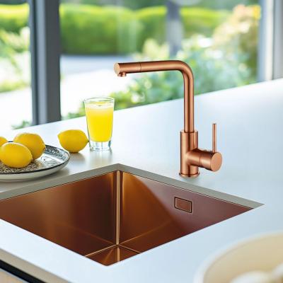 Ausmann Turt évier en cuivre PVD NANO Cuivre 40x40 sous plan, à fleur de plan ou en surface 1208956945