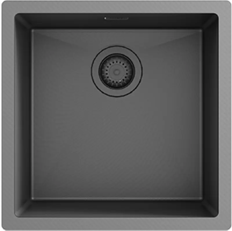 Ausmann Turt évier en métal gun PVD NANO 40x40 sous plan, à fleur de plan ou en surface 1208956946