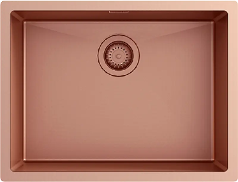 Ausmann Turt évier en cuivre PVD 54x40 sous plan, à fleur de plan ou en surface 1208956948