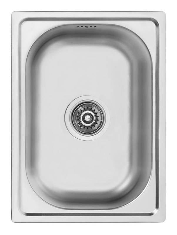 Ausmann Basic petit évier à montage en surface en inox 35x48 cm avec siphon 1208956971