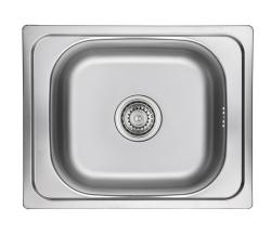 Ausmann Basic évier 50x40 cm en inox à montage en surface avec siphon 1208956975