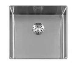 Lorreine Slim 40SL1016 Évier 40x40cm à fleur de plan de travail en inox