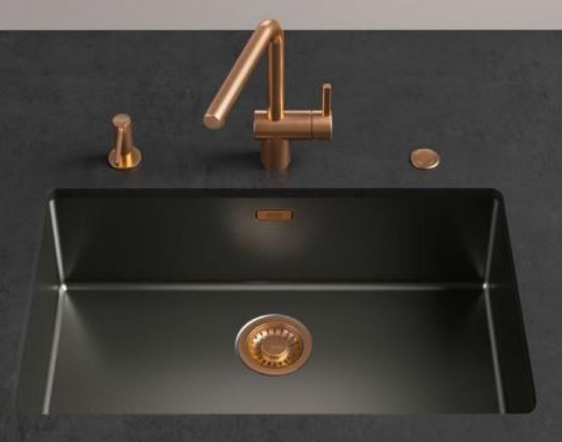 Franke Mythos masterpiece Set de panier pour bonde en cuivre avec trop-plein 112.0652.978