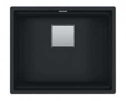 Franke Cube KNG 110.52 évier noir mat 52x42 granit sous plan 125.0627.319