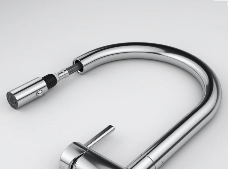 Franke Active J Robinet de cuisine chromé avec douchette extractible 115.0653.401