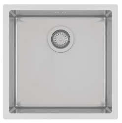Ausmann Oder évier en inox 40x40cm montage sous plan ou à montage en surface extra profond 22cm 1208957112