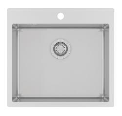 Ausmann Oder Bleu évier en inox 55x50cm pour montage  en surface  ou à fleur de plan de travail avec surface pour robinet 1208957118