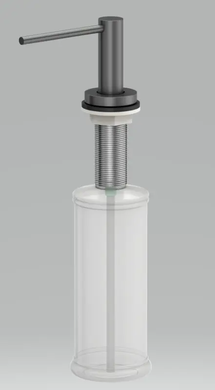 Quadri Swindon Luxe Distributeur de savon encastrable gun metal rechargeable par la tête 1208957212