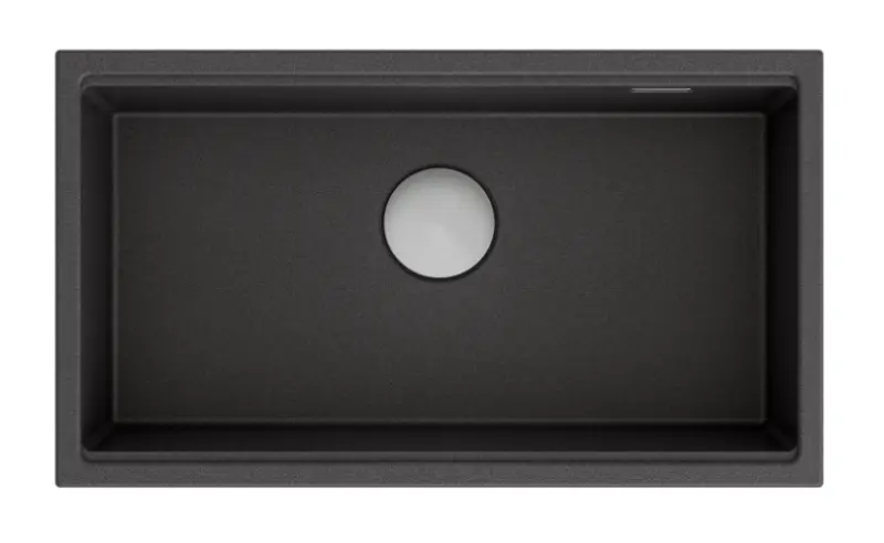Quadri Newport évier grand et profond en granit sous plan ou en surface  anthracite 760x435 mm 1208957219