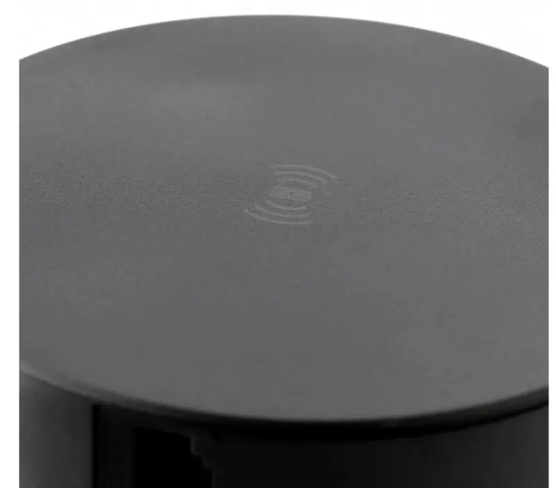 Indux Push bloc multiprise rétractable noir dans le plan de travail avec 4 prises et mise à la terre type E, 2 x USB, 2 x RJ45 et recharge sans fil 1208957421